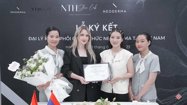 NTH Skinlab ký kết hợp đồng phân phối chính thức mỹ phẩm Neoderma 001 nth skinlab ky ket hop dong phan phoi chinh thuc my pham neoderma